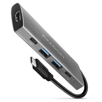 AXAGON HMC-5G2, hub USB 10Gbps, porturi 2x USB-A, 2x USB-C, HDMI 4k/60, PD 100W, cablu USB-C 13cm