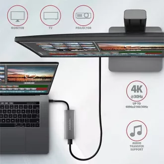 AXAGON HMC-5G2, hub USB 10Gbps, porturi 2x USB-A, 2x USB-C, HDMI 4k/60, PD 100W, cablu USB-C 13cm