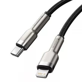 Cablu de date/încărcare USB-C Baseus Cafule Series pentru Lightning PD 20W 1m, negru