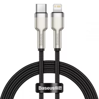 Cablu de date/încărcare USB-C Baseus Cafule Series pentru Lightning PD 20W 2m, negru