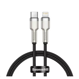 Cablu de date/încărcare USB-C Baseus Cafule Series pentru Lightning PD 20W 2m, negru