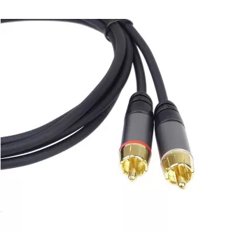 Cablu PREMIUMCORD, Jack 3.5mm-2xCINCH M/M 5m