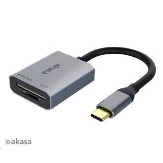 Cititor de carduri AKASA AK-CR-10BK (SD, microSD), extern, USB 3.2 Type-C Cititor de carduri AKASA AK-CR-10BK (SD, microSD), extern, USB 3.2 Type-C