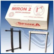 Clips arhivare Miron 2 inchidere laterala 8cm negru 50buc