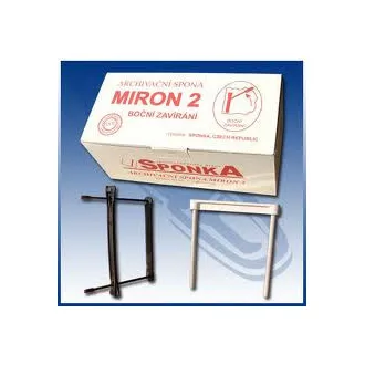 Clips arhivare Miron 2 inchidere laterala 8cm negru 50buc