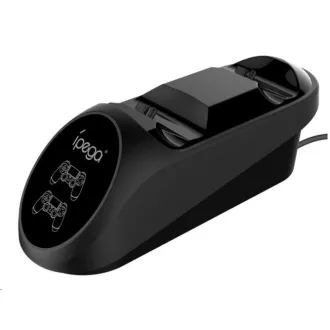 Stație de andocare încărcător dublu iPega PG-9180 pentru gamepad-uri PS4, negru