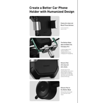 Suport auto Baseus Tank Gravity (tableta de bord), negru