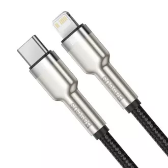 Cablu de încărcare / date Baseus Cafule Series USB-C la Lightning PD 20W 0,25 m, negru