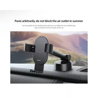 Suport auto Baseus Simplism Gravity (tableau de bord), negru Suport auto Baseus Simplism Gravity (tableau de bord), negru