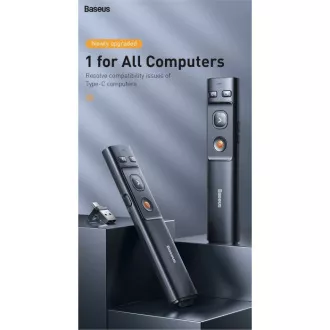 Pointer wireless cu laser Baseus Orange, gri