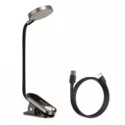 Lampa de citit Baseus LED cu clip, gri