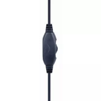 Căști GEMBIRD cu microfon GHS-05-O, gaming, negru-portocaliu, 1x 4 poli 3, mufă de 5 mm