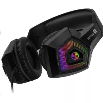 Căști gaming CONNECT IT BATTLE RGB Ed. 3, cu microfon, negru Căști gaming CONNECT IT BATTLE RGB Ed. 3, cu microfon, negru