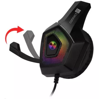 Căști gaming CONNECT IT BATTLE RGB Ed. 3, cu microfon, negru Căști gaming CONNECT IT BATTLE RGB Ed. 3, cu microfon, negru