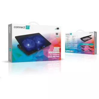 Placă de răcire pentru laptop CONNECT IT FrostBreeze, neagră Placă de răcire pentru laptop CONNECT IT FrostBreeze, neagră
