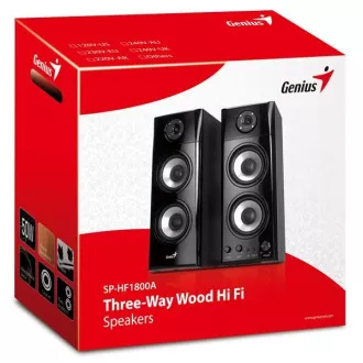 Difuzoare GENIUS SP-HF 1800A v2, 50W, 2.0, lemn