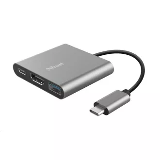 Adaptor TRUST DALYX, 3-în-1, USB-C