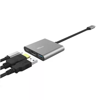 Adaptor TRUST DALYX, 3-în-1, USB-C
