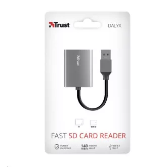 Cititor de carduri de memorie TRUST DALYX Fast, extern, USB 3.2, 8cm Cititor de carduri de memorie TRUST DALYX Fast, extern, USB 3.2, 8cm