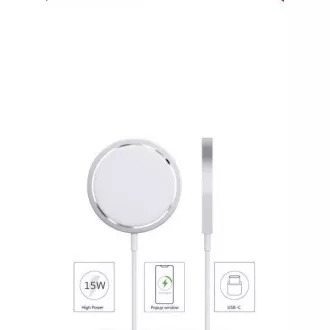 Încărcător magnetic fără fir COTEetCI 15W (compatibil cu iPhone 12 MagSafe)
