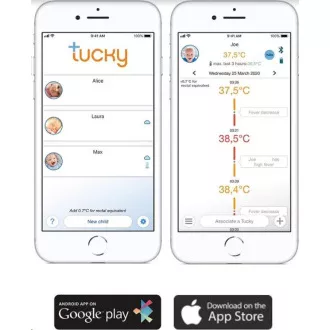 TUCKY - Termometru inteligent și monitor de poziție 2în1