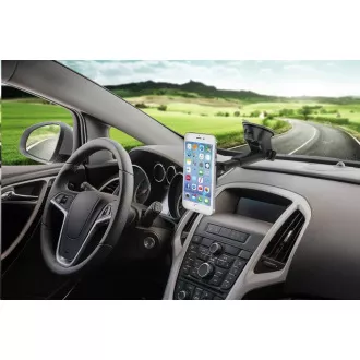 Suport auto CONNECT IT InCarz 4Strong CARBON, magnetic universal, 4 magneți, CARBON
