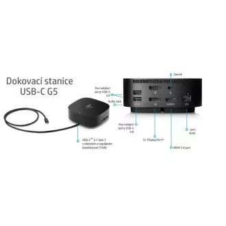 HP USB-C G5 Dock EURO - Stație de andocare HP USB-C G5 Dock EURO - Stație de andocare