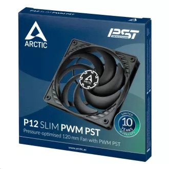 Ventilator ARCTIC P12 SLIM PWM PST 120mm, negru