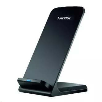 Încărcător rapid QI wireless 1stCOOL 10W negru Încărcător rapid QI wireless 1stCOOL 10W negru