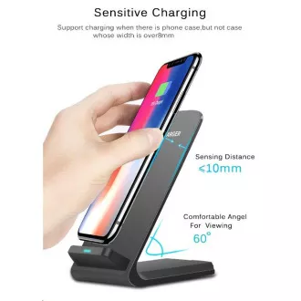 Încărcător rapid QI wireless 1stCOOL 10W negru Încărcător rapid QI wireless 1stCOOL 10W negru