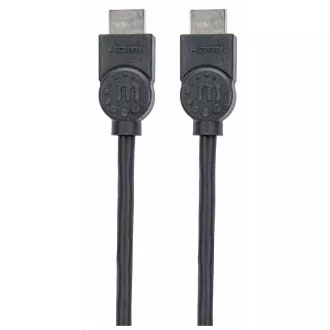 Cablu HDMI Manhattan, ARC, 3D, 4K@30Hz, ecranat, 1,5 m, negru Cablu HDMI Manhattan, ARC, 3D, 4K@30Hz, ecranat, 1,5 m, negru