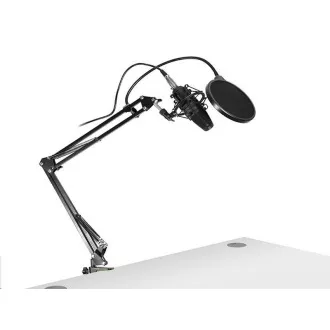 Microfon TRACER Studio PRO, mufă 3,5, cablu 2,5 m, negru Microfon TRACER Studio PRO, mufă 3,5, cablu 2,5 m, negru