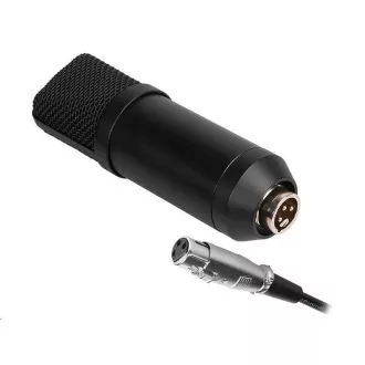 Microfon TRACER Studio PRO, mufă 3,5, cablu 2,5 m, negru Microfon TRACER Studio PRO, mufă 3,5, cablu 2,5 m, negru
