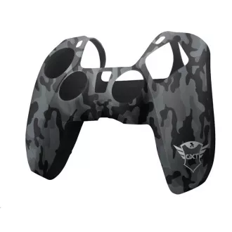 Husă din silicon pentru controler TRUST GXT 748 PS5, camuflaj negru Husă din silicon pentru controler TRUST GXT 748 PS5, camuflaj negru