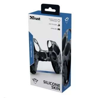 Husă din silicon pentru controler TRUST GXT 748 PS5, camuflaj negru Husă din silicon pentru controler TRUST GXT 748 PS5, camuflaj negru