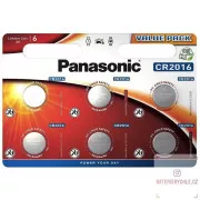 Baterie cu litiu PANASONIC (buton) CR-2016EL / 6BP 3V (Blister 6buc)