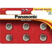 Baterie alcalina MICRO PANASONIC LR-44EL / 6BP 1, 5V (Blister 6buc)