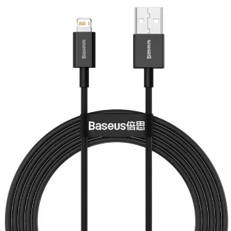 Cablu de încărcare rapidă Baseus Superior Series USB / Lightning 2.4A 1m negru