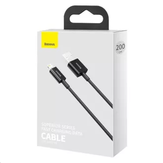 Cablu de încărcare rapidă Baseus Superior Series USB / Lightning 2.4A 1m negru