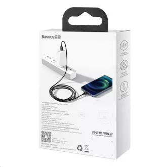 Cablu de încărcare rapidă Baseus Superior Series USB / Lightning 2.4A 1m negru
