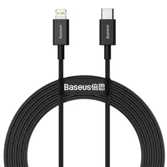 Cablu de încărcare rapidă Baseus Superior Series USB / Lightning 2.4A 2m alb