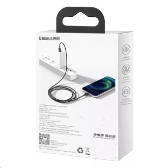 Cablu de încărcare rapidă Baseus Superior Series USB / Lightning 2.4A 2m alb