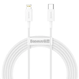 Cablu de incarcare rapida Baseus Superior Series Type-C / Lightning 20W 1m alb