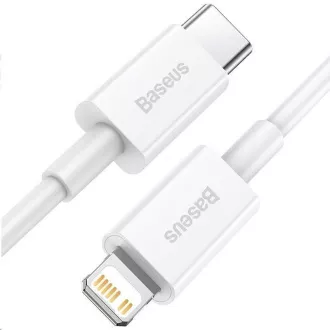 Cablu de incarcare rapida Baseus Superior Series Type-C / Lightning 20W 1m alb