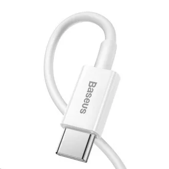 Cablu de incarcare rapida Baseus Superior Series Type-C / Lightning 20W 1m alb