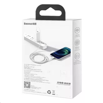Cablu de incarcare rapida Baseus Superior Series Type-C / Lightning 20W 1m alb