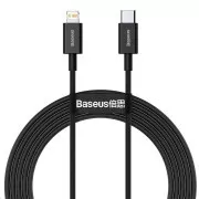 Cablu de încărcare rapidă Baseus Superior Series Type-C / Lightning 20W 2m negru