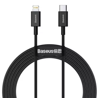 Cablu de încărcare rapidă Baseus Superior Series Type-C / Lightning 20W 2m negru