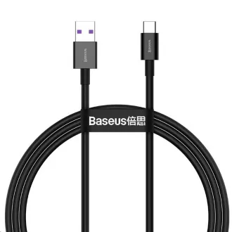 Cablu de încărcare rapidă Baseus Superior Series USB / Type-C 66W 1m negru