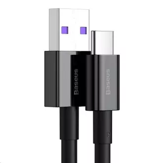 Cablu de încărcare rapidă Baseus Superior Series USB / Type-C 66W 2m negru Cablu de încărcare rapidă Baseus Superior Series USB / Type-C 66W 2m negru